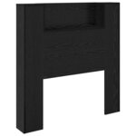 vidaXL Tête de lit Chêne noir 100 x 15 x 103 5 cm Bois d'ingénierie