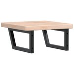 vidaXL Étagère de vasque murale acier et bois de chêne massif