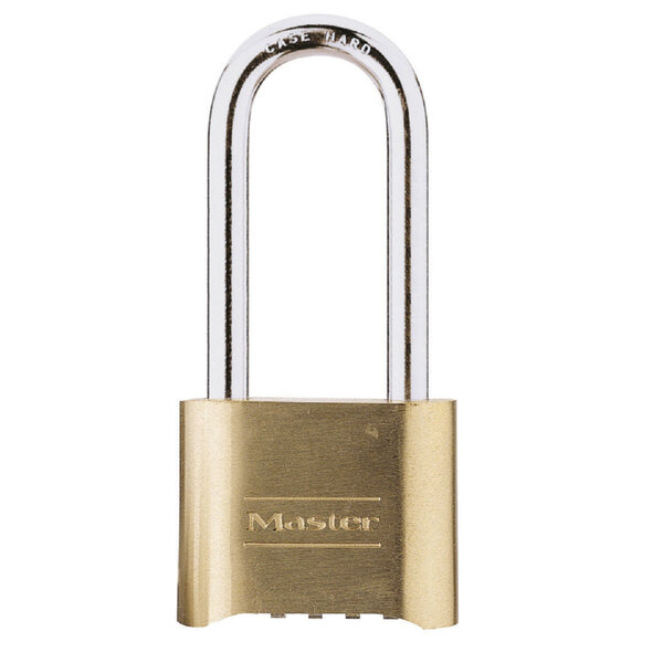 Cadenas à Combinaison Certifié en Zinc et Finition Laiton et Anse Longue Doré 10 7x5 1x 2 4 cm