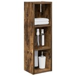 vidaXL Armoire murale de salle de bain Chêne Fumé 20 x 16 x 62 5 cm