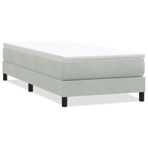 vidaXL Sommier à lattes de lit sans matelas gris clair 90x210 cm