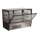 Vitrine réfrigérée positive vitrée - l 695 à 873 mm - combisteel - r600a - acier inoxydable695 mm 873x576x678mm