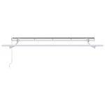 vidaXL Cadre de auvent Blanc 3 x 2 m Métal