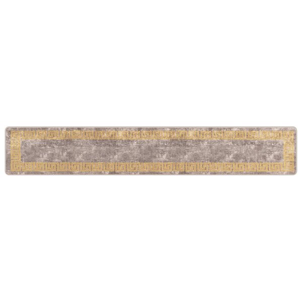 vidaXL Coureur de Tapis MARSA Gris 50 x 300 cm Polyester et PVC