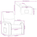 vidaXL Fauteuil inclinable Vert foncé Tissu