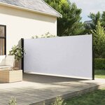 vidaXL Auvent latéral rétractable blanc 180x500 cm