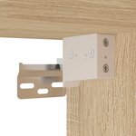 vidaXL Buffet haut Chêne sonoma 69 5x34x180 cm Bois d'ingénierie
