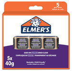 Elmer's stic bâtons de colle violette  devient transparente en séchant  lavable et adaptée aux enfants  40g x 5