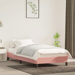 vidaXL Cadre de lit Rose 80x200 cm Velours