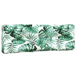 vidaXL Coussins de palette lot de 3 motif de feuilles tissu