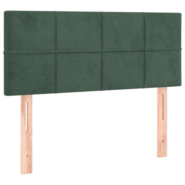 vidaXL Tête de lit Vert foncé 90x5x78/88 cm Velours