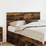 vidaXL Tête de lit Chêne fumé 120 cm Bois d'ingénierie
