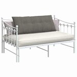 vidaXL Coussin de Dos Gris clair 120 x 50 cm Tissu en velours côtelé
