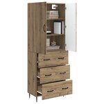 vidaXL Ensemble de Meubles 2 Pièces Chêne artisanal 66 x 34 5 x 90 cm