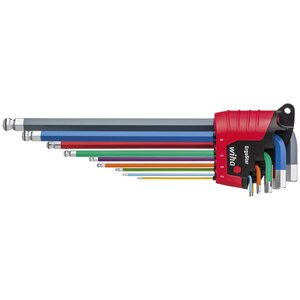 Wiha ensemble de clés en l hexagonales 10 pièces ergostar