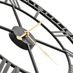 vidaXL Horloge murale vintage avec mouvement à quartz Métal 60 cm XXL