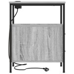 vidaXL Cabinet de chevet Sonoma gris 30 x 48 x 61 cm Bois d'ingénierie