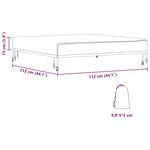 vidaXL Housse pour mobilier d'extérieur 112 x 112 x 15 cm