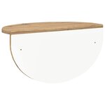 vidaXL Étagère Murale 2 Pièces Chêne artisanal 38 x 19 x 19 cm