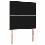 vidaXL Tête de lit LED avec des lumières à LED Rose 80 cm Polyester