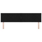 vidaXL Tête de Lit en Tissu Geometric Manuel Noir 180 cm tissu