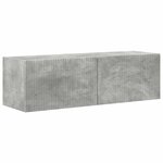 vidaXL Ensemble meuble TV 4 Pièces Gris béton Bois d'ingénierie