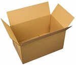 Lot de 10 boîtes carton emballage caisse carton 600 x 400 x 300 mm double canelure solide norme galia a9