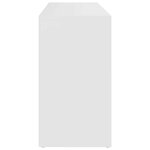 vidaXL Banc à chaussures Blanc 103x30x55 cm Bois d’ingénierie