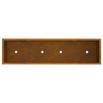 vidaXL Bac de jardin surélevé Rouillé 100 x 26 x 82 cm Acier