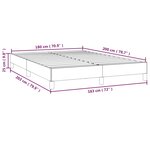 vidaXL Cadre de lit Gris foncé 180 x 200 cm Velours