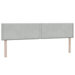 vidaXL Sommier à lattes de lit et matelas gris clair 180x220cm velours