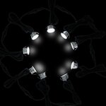 vidaXL Lampes de sol à LED 6 Pièces blanc froid