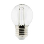 Ampoule LED Déco filament rouge 3W E27 Sphérique