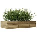 vidaXL Jardinière 110x60x23 cm bois de pin imprégné