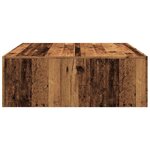 vidaXL Table basse vieux bois 100x100x35 cm bois d'ingénierie
