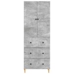vidaXL Ensemble de Meubles 2 Pièces 66 x 34 5 x 90 cm Bois d'ingénierie