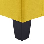 Vidaxl canapé à 4 places jaune tissu