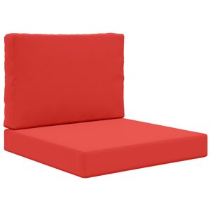 vidaXL Coussin de canapé d'extérieur 2 Pièces Rouge Polyester