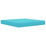 vidaXL Coussin de canapé d'extérieur Polyester Turquoise 80 x 80 cm