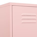 vidaXL Armoire à casiers Rose 35x46x180 cm Acier