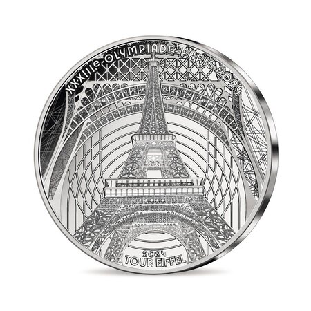 Pièce De Monnaie Argent – Édition Limitée Jeux Olympiques Paris 2024 – 10 Euro, 13g, Argent 333‰