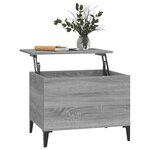 vidaXL Table basse Sonoma gris 60x44 5x45 cm Bois d'ingénierie