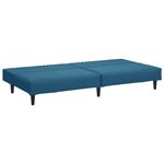 vidaXL Ensemble de canapés 2 Pièces bleu velours