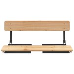 vidaXL Ensemble de tables à bière pliantes 3 Pièces bois massif de sapin