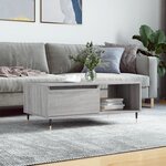 vidaXL Table basse Sonoma gris 90x50x36 5 cm Bois d'ingénierie