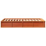 vidaXL Cadre de lit Cire marron 90 x 200 cm Bois de pin massif