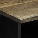 vidaXL Tables chevet 2 Pièces gris clair 40x33x46 cm bois manguier solide