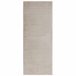 vidaXL Tapis de surface HUARTE Beige 200 x 80 cm Polyester