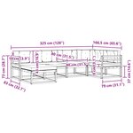 vidaXL Ensemble de canapés d'extérieur 5 pc Blanc et anthracite