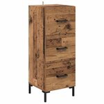 vidaXL Haut Armoire Bois Ancien 69 5 x 34 x 180 cm Bois d'ingénierie